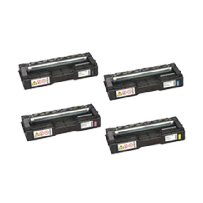 Compatible 4 Pack Ricoh C252HA   Laser Toner Cartridges