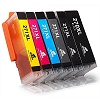 Compatible 6 Pack Canon PGI-270XLBK Black and CLI-271XL GY/C/Y/M/BK High Yield Ink Cartridges