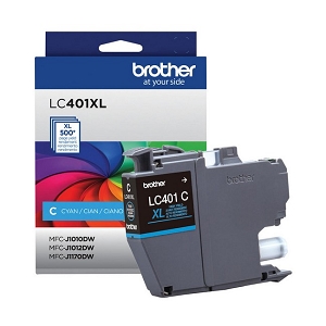 Made By Brother LC401XLCS Cyan Ink Cartridge High Yield, for MFC-J1010DW, MFC-J1012DW, MFC-J1170DW
