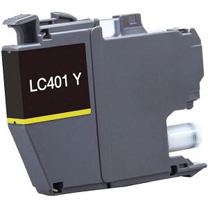 Compatible Brother LC401YS Yellow Ink Cartridge, for MFC-J1010DW, MFC-J1012DW, MFC-J1170DW