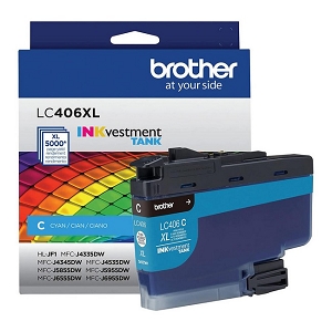 Made By  Brother LC406XLCS Cyan Ink Cartridge High Yield, for MFC-J4335DW, MFC-J6955DW