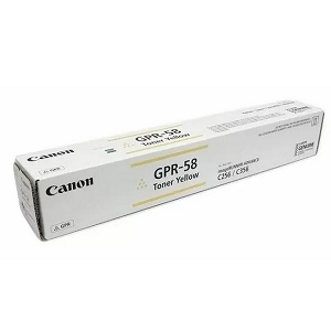 Made By Canon GPR-58Y 2185C003AA Yellow Toner Cartridge , For ImageRunner Advance C256iF II, C256iF III, DX C357iF