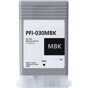 Compatible Canon PFI-030MBK Matte Black Ink Cartridge (3488C001AA), for ImagePROGRAF TA-20, ImagePROGRAF TA-30