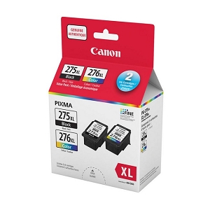 Made By Canon PG-275XL CL-276XL Black and Color Ink Cartridge Combo High Yield, for PIXMA TR4720, TS3520