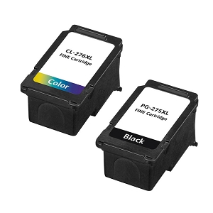 Compatible Canon PG-275XL CL-276XL Black and Color Ink Cartridge Combo High Yield 4981C001 4987C001, for PIXMA TR4720, TS3520
