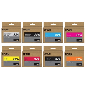 Made By Epson T324 Ink Cartridge Combo GO/PBK/MBK/C/M/Y/R/O, for SureColor P400