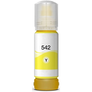 Compatible Epson T542 T542420-S  Yellow Ink Bottle Extra High Yield, for EcoTank Pro, and WorkForce..