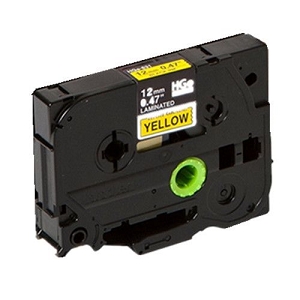 Compatible Brother HGe631, HGe-631 High Grade 12mm Black on White P-touch Label Tape Length of 8m