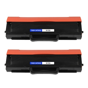 Compatible for HP 105A W1105A 2Pack Black Toner Cartridge Standard Yield, For Laser 107a, Laser 107r, Laser MFP 135a