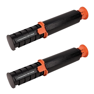 Compatible 2 pack HP 143A W1143A  Black  Neverstop Toner Reload Kit