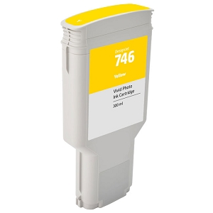 Compatible HP 746 P2V79A Yellow Ink Cartridges, for DesignJet Z6, Z9+
