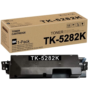 Made By Kyocera Mita TK-5282K 1T02TW0US0 Black Laser Toner Cartridge forMade By Kyocera Mita Ecosys M6235CIDN, M6535CIDN and M6635CIDN