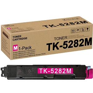 Made By Kyocera Mita TK-5282M 1T02TWBUS0 Magenta Laser Toner Cartridge forMade By Kyocera Mita Ecosys M6235CIDN, M6535CIDN and M6635CIDN