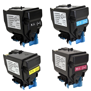 Compatible Konica Minolta TNP-49 SET  Black, Yellow, Magenta, and Cyan Toner Cartridge, For Bizhub C3351, C3851FS