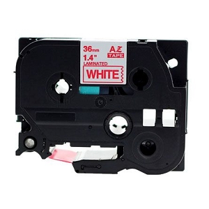 Compatible Brother TZe-262, Tze262 Length of 8M, P-touch Label Tape, 36mm (1.5 Inch) Red on White
