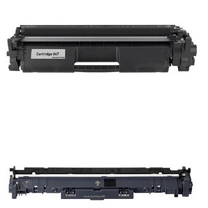 Compatible 2 Pack Black  Canon 047 2164C001AA Toner and 049 2165C001AA Drum Unit ImageClass LBP112, LBP113, MF110, MF112, MF113