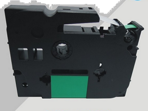 Compatible Brother TZe-715, Tze715 6mm (0.25 Inch), Length of 8M, White on Green Label Tape