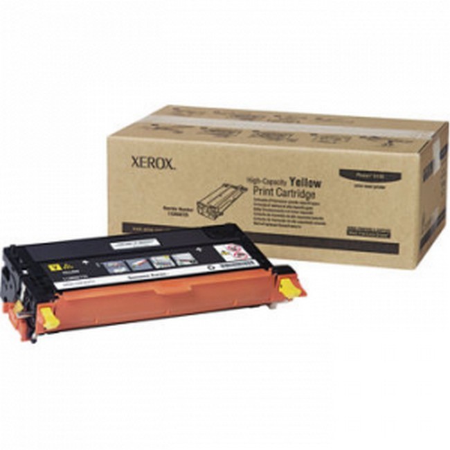 Made by Xerox Phaser 6180 113R00725 Yellow High Yield Toner Cartridge 