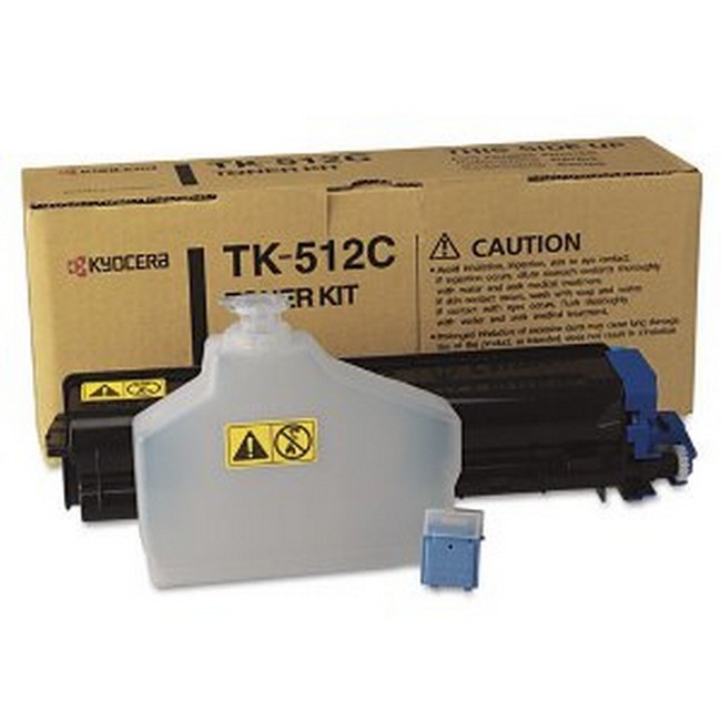  Made By Kyocera Mita TK-512 1T02F3CUS0 TK512C Cyan Toner Cartridge FS-C5020N 