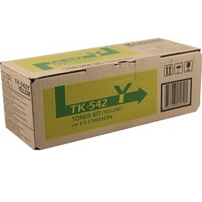  Made By Kyocera Mita TK-542 1T02HLAUS0 TK542Y Yellow Toner Cartridge FS-5100DN 