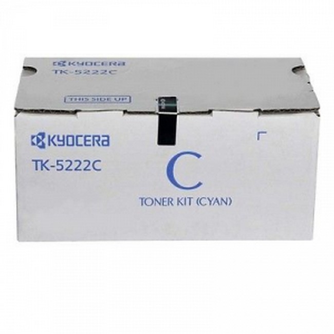  Made By Kyocera Mita TK-5222 1T02R9CUS1 TK5222C Cyan Toner Cartridge ECOSYS M5521CDW, P5021CDW 