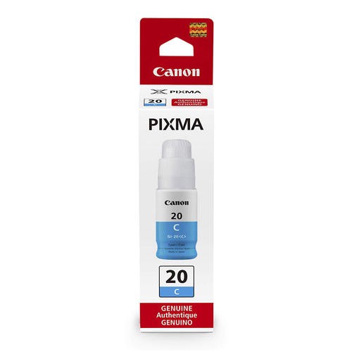  Made by Canon GI-20 3394C001 Cyan Ink Bottle PIXMA G5020, G6020, G7020 
