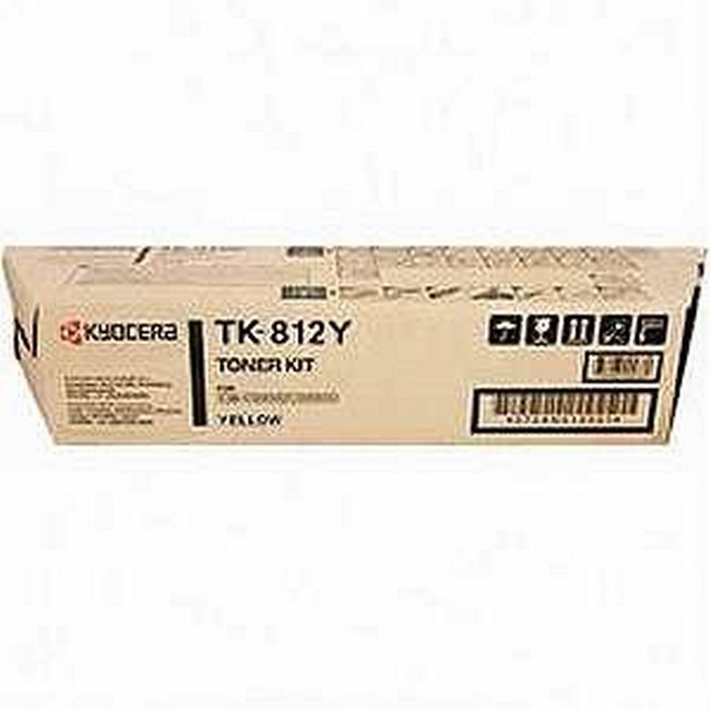  Made By Kyocera Mita TK-812 370PC3KM TK812Y Yellow Toner Cartridge FS-C8026N C2630D 