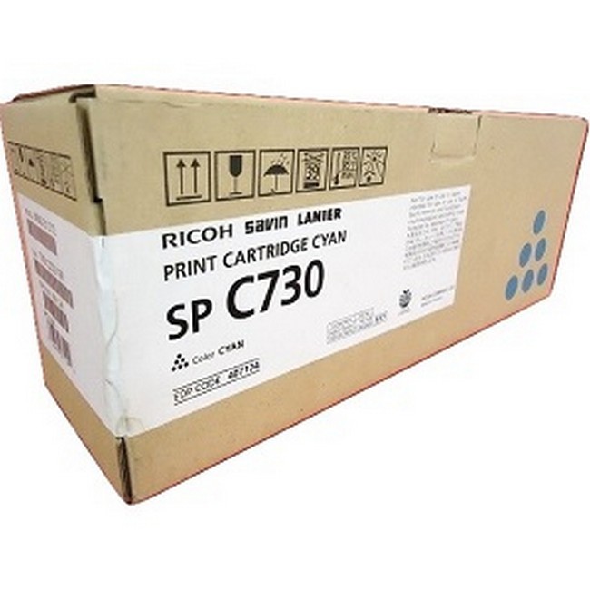  Made by Ricoh SP C730 407124 407842 Cyan Toner Cartridge 