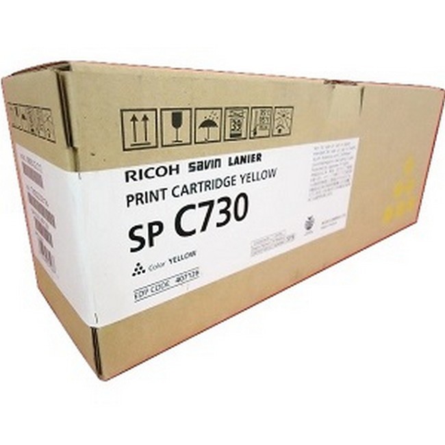  Made by Ricoh SP C730 407844 407126 Yellow Toner Cartridge 