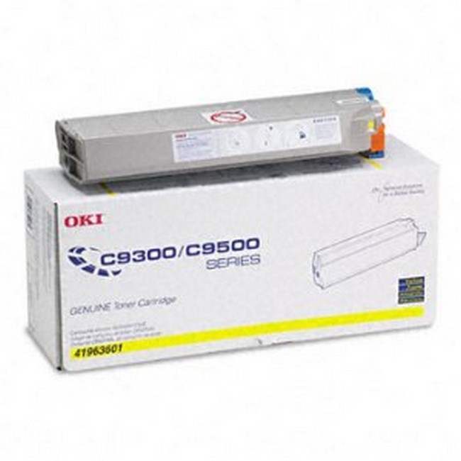  Made By Okidata Type C5 41963601 Yellow Toner Cartridge C9300, C9500 