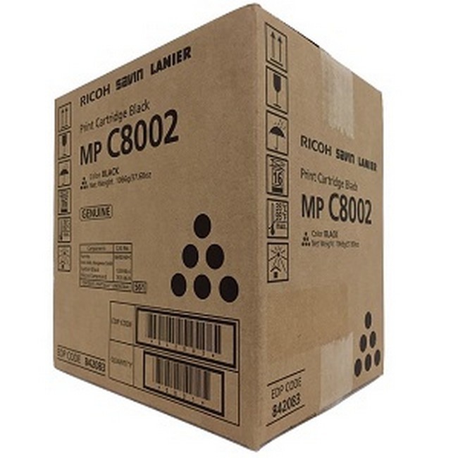  Made by Ricoh MP-C8002 842083 841780 Black Toner Cartridge MP C6502, MP C8002 MP C7502 