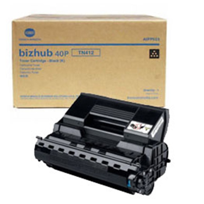 Made By Konica Minolta A0FP013 TN412 TN-412 Black Toner Cartridge Bizhub 40P, 40X 