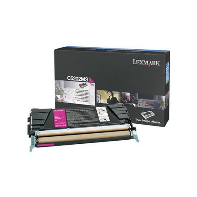  Made by Lexmark C-520 C5202MS Magenta Toner Cartridge C520, C-530 