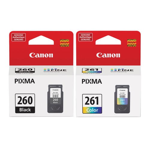2 Pack Made by Canon PG-260 CL-261 PIXMA TR7020, TS5300, TS5320, TS6420 Ink Cartridges 