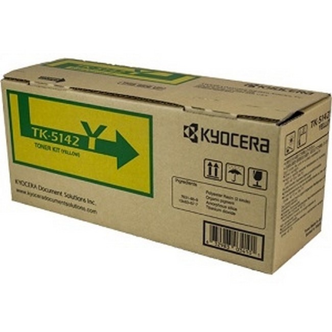  Made By Kyocera Mita TK-5142Y TK5142Y Yellow Toner Cartridge ECOSYS M6530cdn, P6130cdn 
