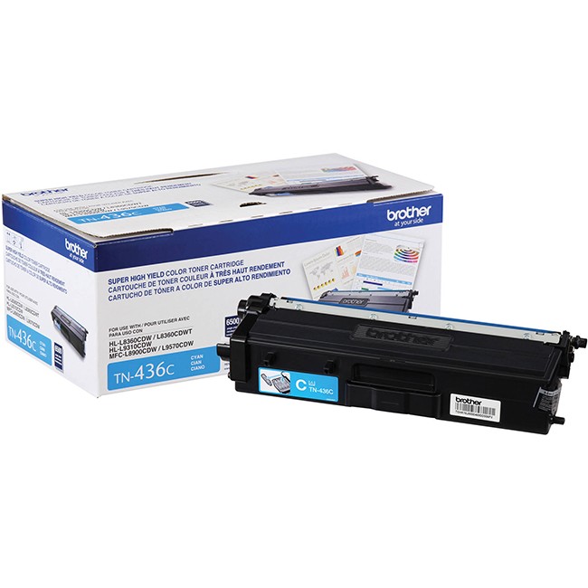  Made by Brother TN436C TN-436C Cyan Extra High Yield Toner Cartridge HL-L8360 L9310CDW, MFC-L8900CDW L9570CDW 