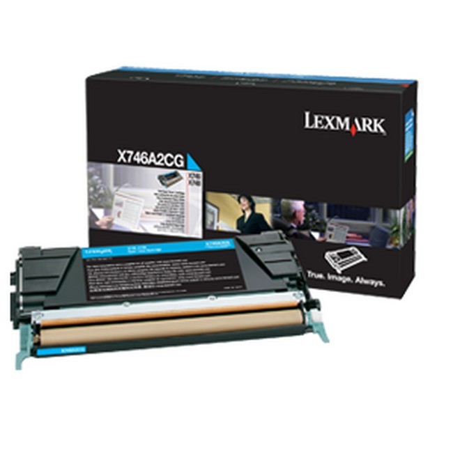  Made by Lexmark X-746 X746A2CG Cyan Toner Cartridge X746, X748 