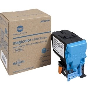 Made By Konica Minolta TNP18 A0X5430 TNP18C Cyan Laser Toner Cartridge MagiColor 4750, 4750DN, 4750EN 