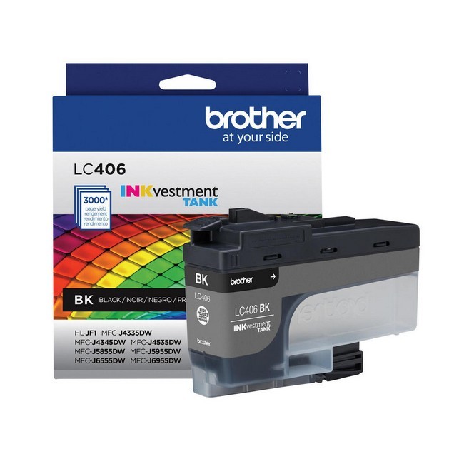  Made by Brother LC406BKS Black Ink Cartridge, for MFC-J4335DW, MFC-J6955DW 