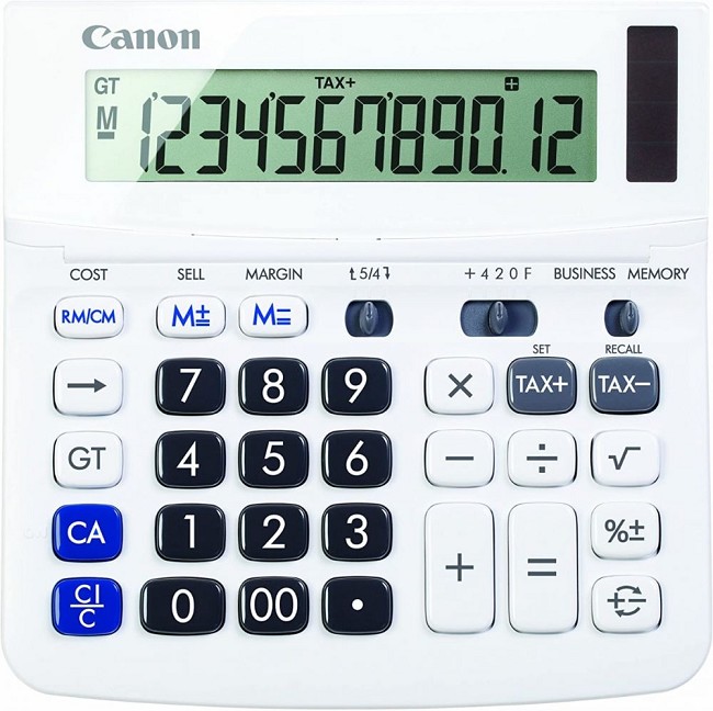 Canon WS-220TSG 12-Digit LCD Display Desktop Calculator 