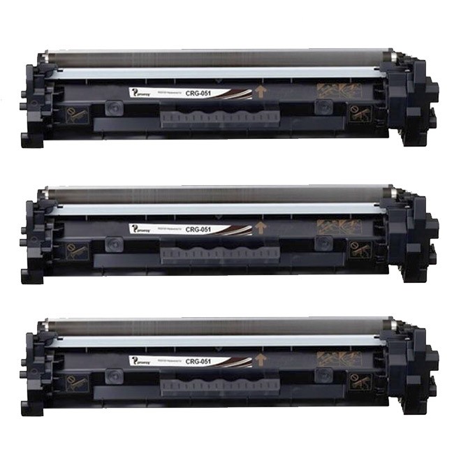 3 Pack Canon 051H 2169C001 Compatible Black High Yield Laser Toner Cartridge 