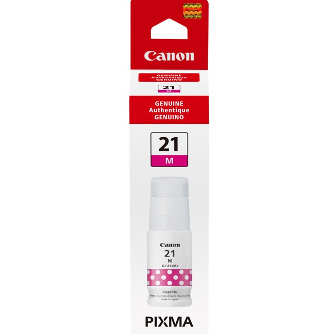  Made by Canon 4538C001 GI-21 Magenta for PIXMA G1220, G2260, or G3260 