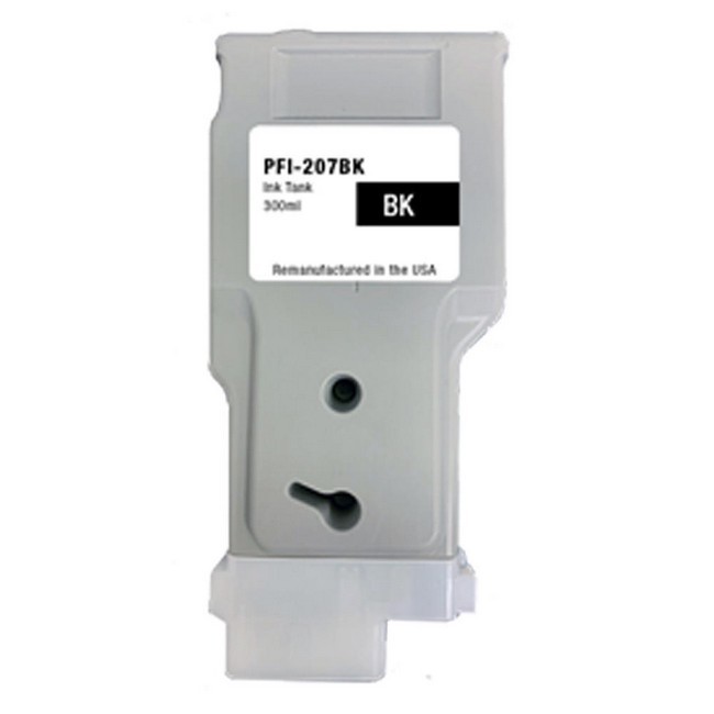 Canon PFI-207BK Compatible Black Ink Cartridge 8789B001AA 