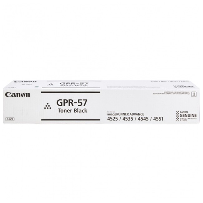  Made by Canon GPR57 0473C003AA Black Toner Cartridge, for imageRunner ADVANCE 4525i, 4535i, 4545i, 4551i 