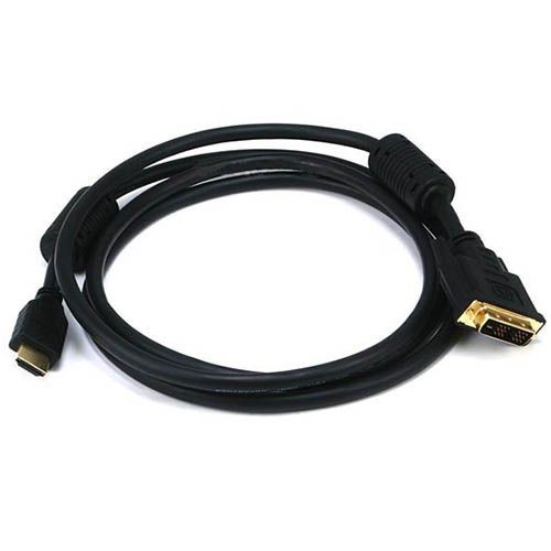 6ft 28AWG High Speed HDMI® to Adapter DVI Cable w  Ferrite Cores - Black 