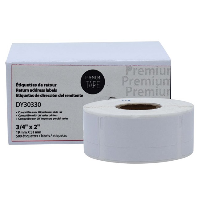 Dymo 30330 Compatible Return adresses labels 3 / 4'' x 2'' (1 x 500) 