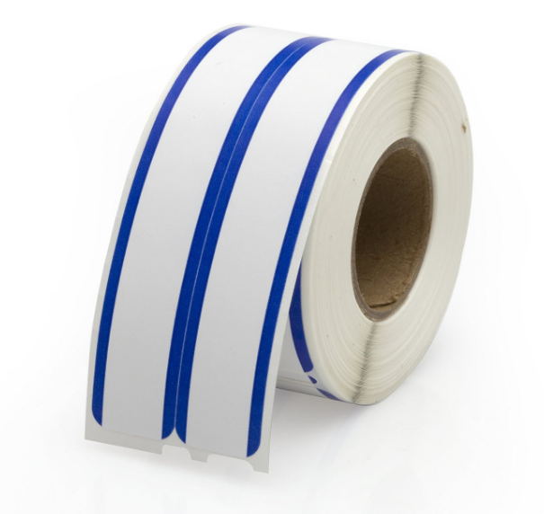 Compatible DYMO 30275 LabelWriter File Labels w/Blue Stripe 2-up Labels 9/16 Inch x 3-7/16 Inch, White, 260 Labels 