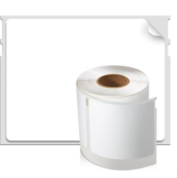 Compatible DYMO 30324 LabelWriter Self-Adhesive Diskette Labels, 3 1/2-inch disks, 2 1/8- by 2 3/4-inch, White, Roll of 320 
