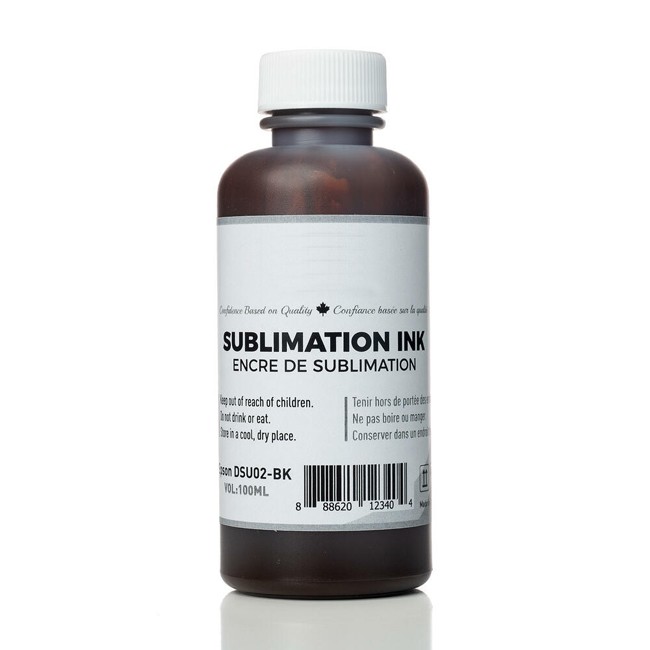 Dye Sublimation Ink for Epson, Black, 100 ml / Bottle, Standard, For All Epson 4-Color Printers 