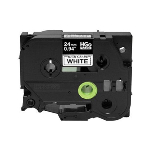 Compatible Brother HGe251, HGe-251 High Grade 24mm Black on White P-touch Label Tape Length of 8m 
